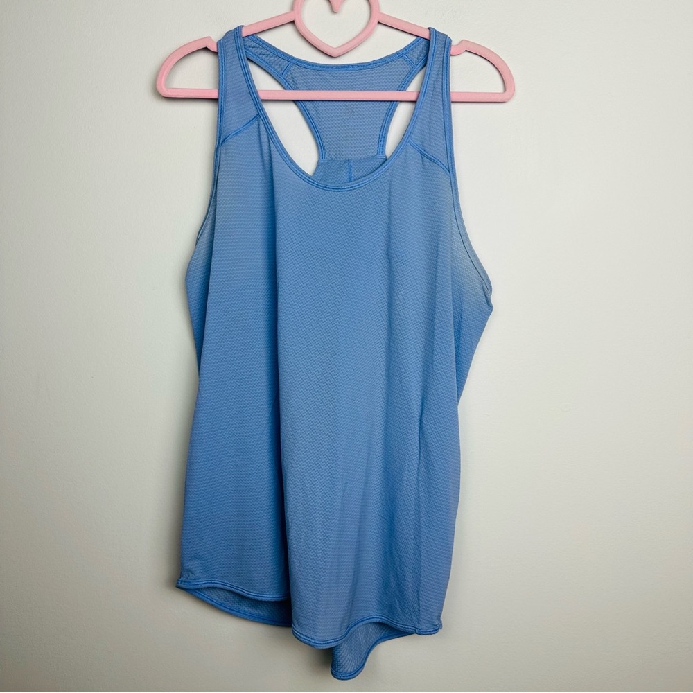 Lululemon Essential Tank Heathered Lavender Dusk Blue Size 10